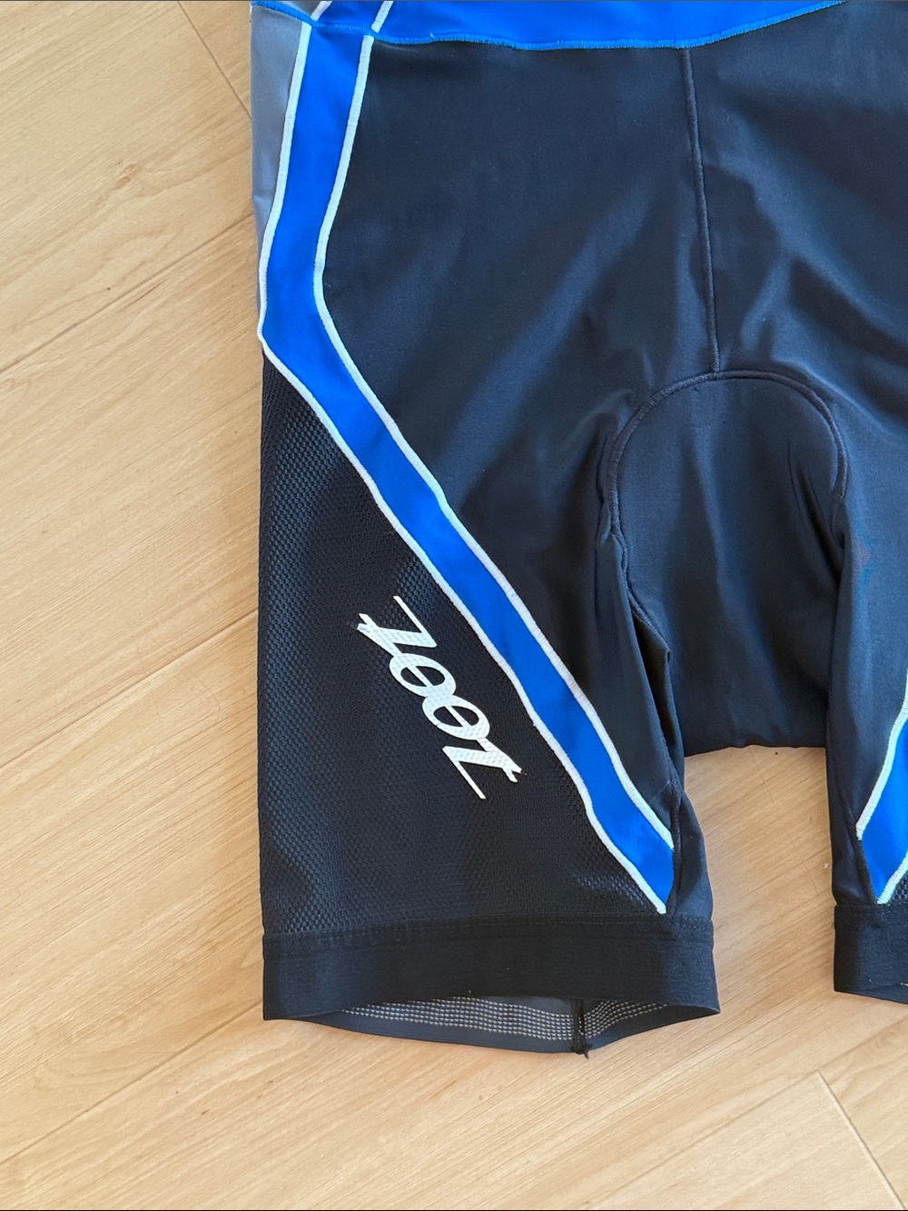 NWT ZOOT MENS CORE TRIATHLON SLEEVELESS RACE SUIT BLUE GRAY TRAINING RACE DAY XL - Picture 7 of 16
